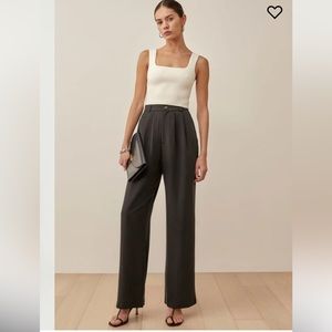 Reformation Mason Pant Black Size 4 - NWT